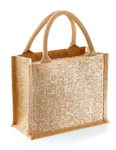 WES-W431-Shimmer Jute Mini Gift Bag